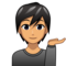 Person Tipping Hand - Medium emoji on Emojidex